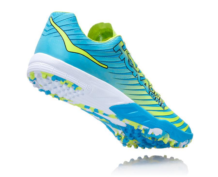 Hoka One One UK - Hoka Spikes Womens Discount - Hoka EVO XC Blue/Green